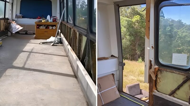 Młoda kobieta przekształca stary autobus w magiczny, mały dom, prawdziwe „leśne schronienie”, w przystępnej cenie