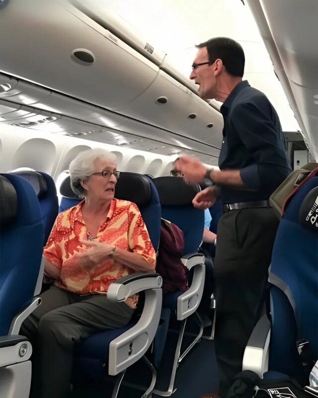 Pasażerowie klasy biznes wyśmiewają starszą kobietę… aż pilot zabiera głos