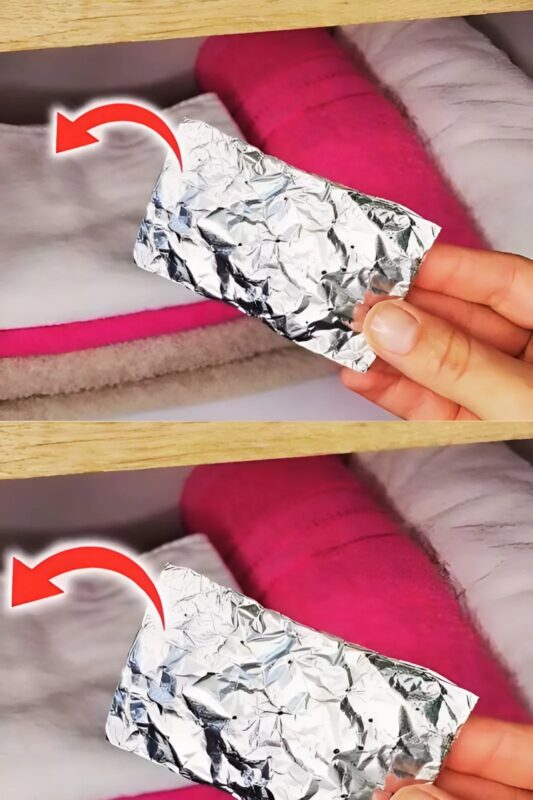 Moja przyjaciółka wkłada kawałek folii aluminiowej do szafy – kiedy dowiedziałam się dlaczego, byłam w szoku!