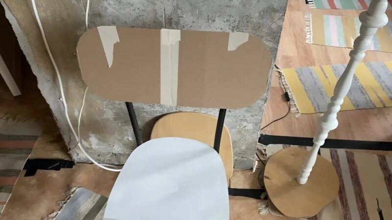 Poprzedni właściciele zostawili meble: Zabraliśmy stary fotel i przerobiliśmy go na designerskie siedzenie