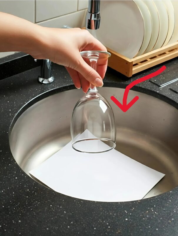 Kiedy wyjeżdżam w podróż, zawsze kładę szklankę i kartkę papieru do zlewu. Pozwól, że zdradzę Ci ten wspaniały trik